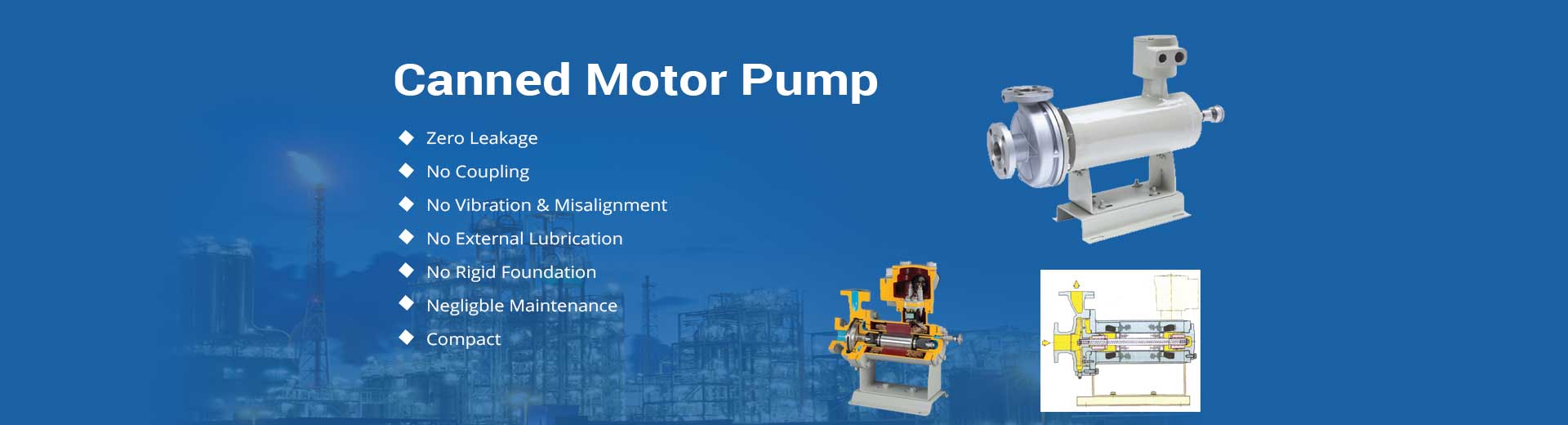 Hermetic Pumps Manufacturing and Supplying in india